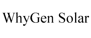 WHYGEN SOLAR