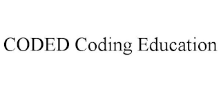 CODED CODING EDUCATION