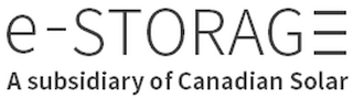 E-STORAGE A SUBSIDIARY OF CANADIAN SOLAR