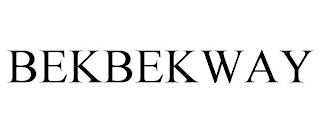 BEKBEKWAY