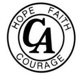 CA HOPE FAITH COURAGE