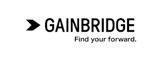 GAINBRIDGE FIND YOUR FORWARD.