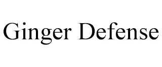 GINGER DEFENSE