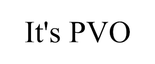 IT'S PVO