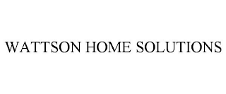 WATTSON HOME SOLUTIONS