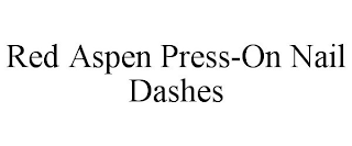 RED ASPEN PRESS-ON NAIL DASHES