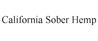 CALIFORNIA SOBER HEMP