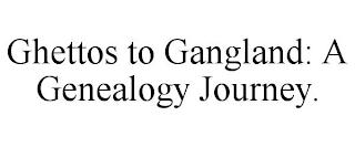 GHETTOS TO GANGLAND: A GENEALOGY JOURNEY.