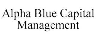 ALPHA BLUE CAPITAL MANAGEMENT