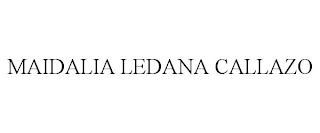 MAIDALIA LEDANA CALLAZO