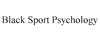 BLACK SPORT PSYCHOLOGY