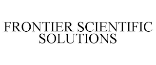 FRONTIER SCIENTIFIC SOLUTIONS