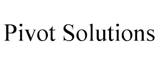 PIVOT SOLUTIONS