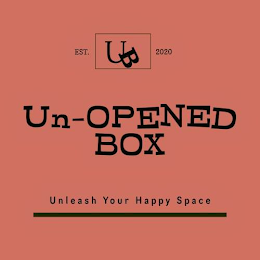 UB UN-OPENED BOX EST 2020 UNLEASH YOUR HAPPY SPACE