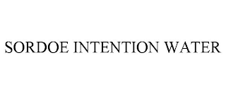 SORDOE INTENTION WATER