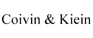 COIVIN & KIEIN