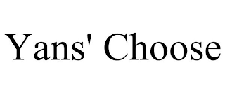 YANS' CHOOSE
