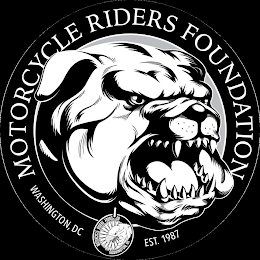 MOTORCYCLE RIDERS FOUNDATION WASHINGTON, DC EST. 1987  MOTORCYCLE RIDERS FOUNDATION WASHINGTON DC