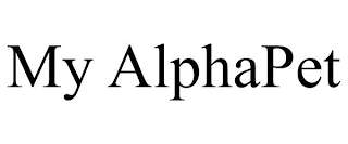 MY ALPHAPET