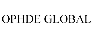 OPHDE GLOBAL