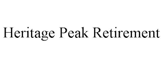 HERITAGE PEAK RETIREMENT