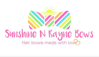 SUNSHINE N RAYNE BOWS HAIR BOWS MADE WITH LOVE