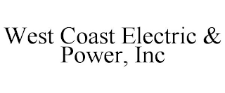 WEST COAST ELECTRIC & POWER, INC