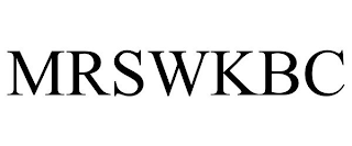 MRSWKBC