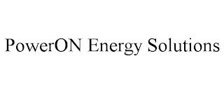 POWERON ENERGY SOLUTIONS