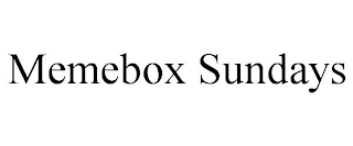 MEMEBOX SUNDAYS