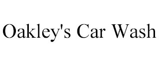 OAKLEY'S CAR WASH