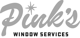 PINK'S WINDOW SERVICES