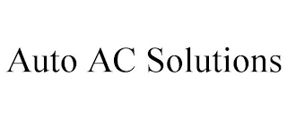 AUTO AC SOLUTIONS