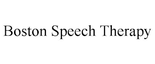 BOSTON SPEECH THERAPY