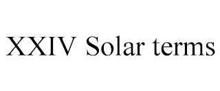 XXIV SOLAR TERMS