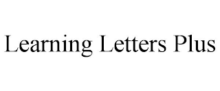 LEARNING LETTERS PLUS