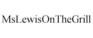MSLEWISONTHEGRILL