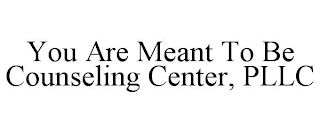 YOU ARE MEANT TO BE COUNSELING CENTER, PLLC