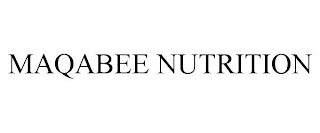 MAQABEE NUTRITION