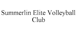 SUMMERLIN ELITE VOLLEYBALL CLUB