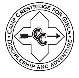 CC · CAMP CRESTRIDGE FOR GIRLS · DISCIPLESHIP AND ADVENTURE