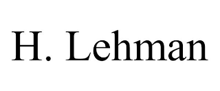 H. LEHMAN