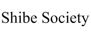 SHIBE SOCIETY
