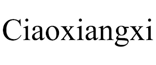 CIAOXIANGXI