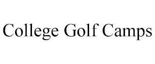 COLLEGE GOLF CAMPS