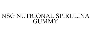 NSG NUTRIONAL SPIRULINA GUMMY