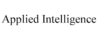 APPLIED INTELLIGENCE