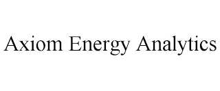 AXIOM ENERGY ANALYTICS