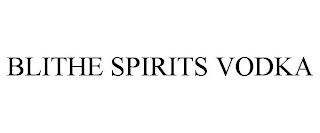 BLITHE SPIRITS VODKA