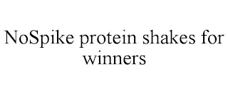 NOSPIKE PROTEIN SHAKES FOR WINNERS